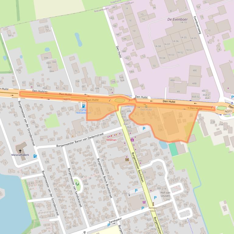 Kaart van postcodegebied 7711GK.