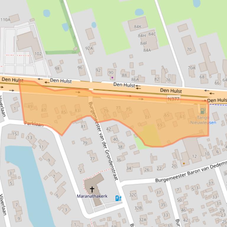 Kaart van postcodegebied 7711GL.