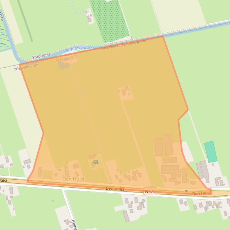 Kaart van postcodegebied 7711GN.