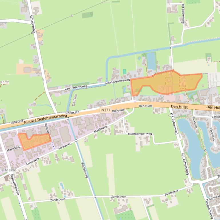 Kaart van postcodegebied 7711GW.