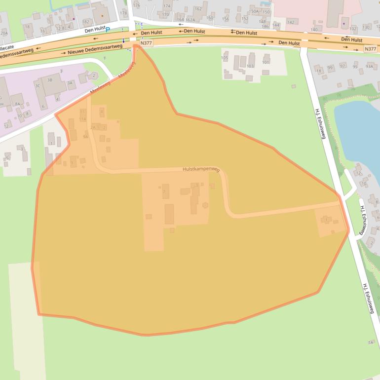 Kaart van postcodegebied 7711GZ.