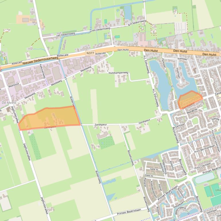 Kaart van postcodegebied 7711HK.