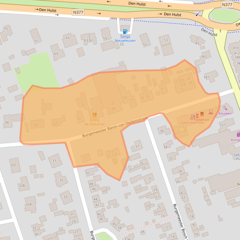 Kaart van postcodegebied 7711HV.