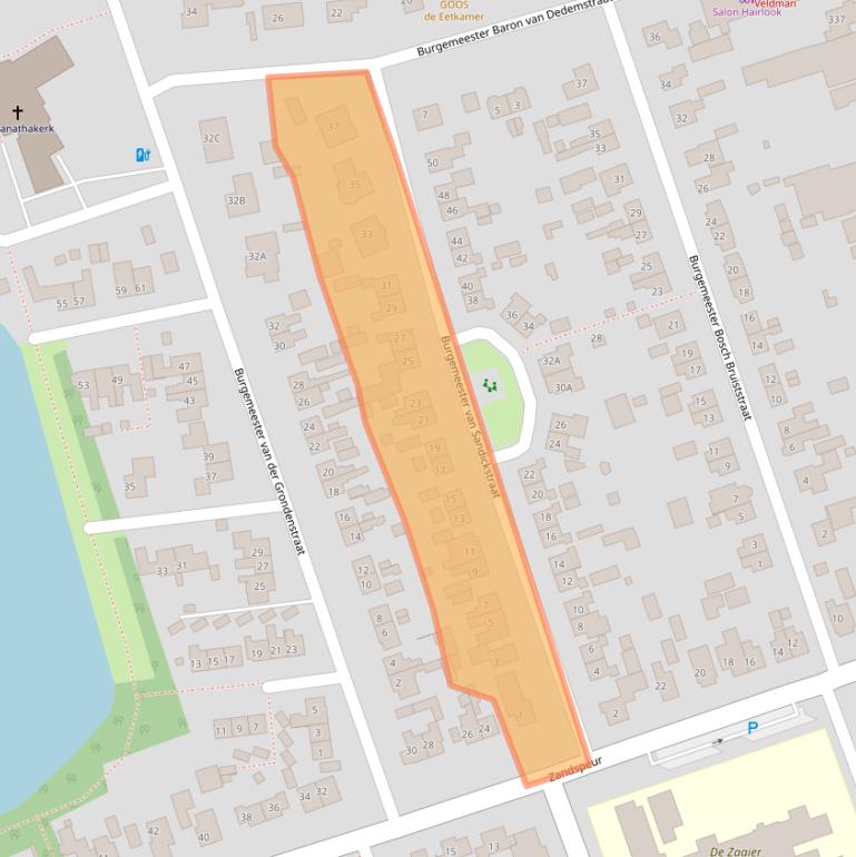 Kaart van postcodegebied 7711HW.