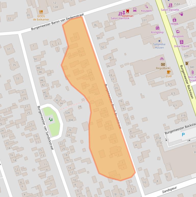 Kaart van postcodegebied 7711JA.