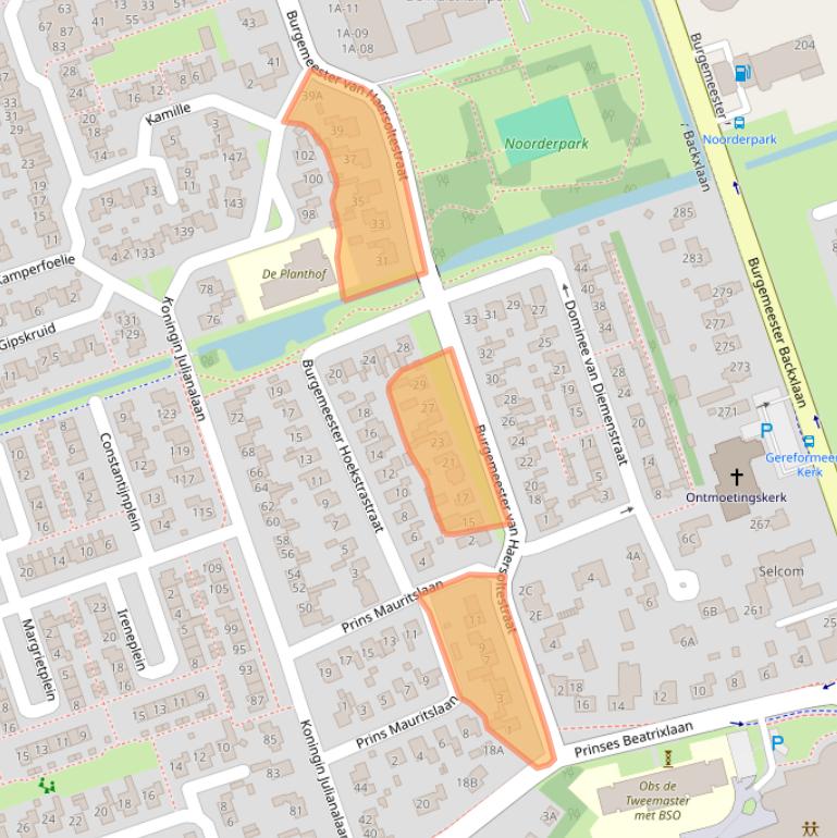 Kaart van postcodegebied 7711JJ.