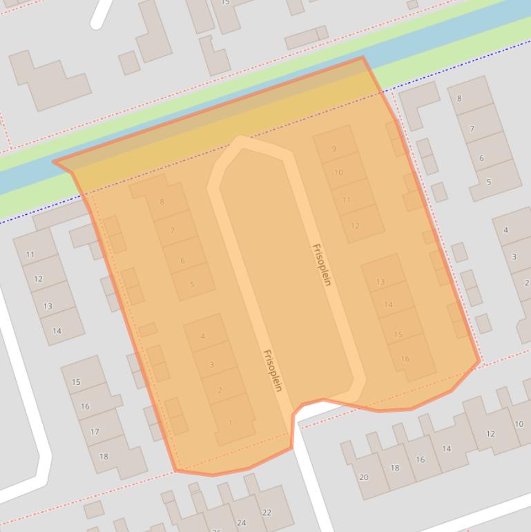Kaart van postcodegebied 7711JZ.