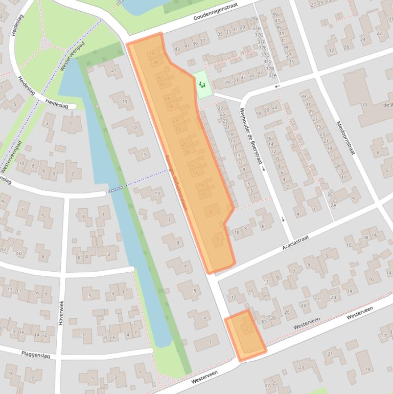 Kaart van postcodegebied 7711KM.