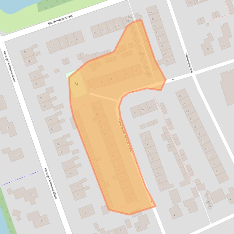 Kaart van postcodegebied 7711KW.