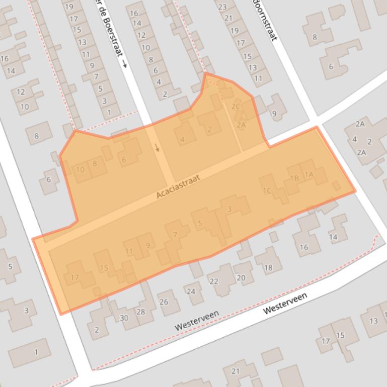 Kaart van postcodegebied 7711KZ.