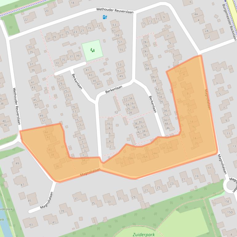 Kaart van postcodegebied 7711LW.