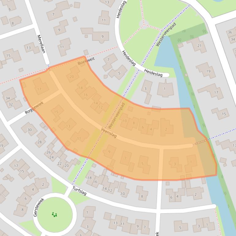 Kaart van postcodegebied 7711MH.