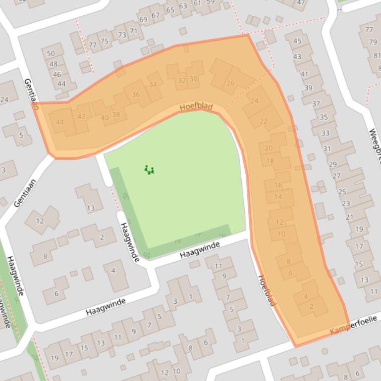 Kaart van postcodegebied 7711NE.