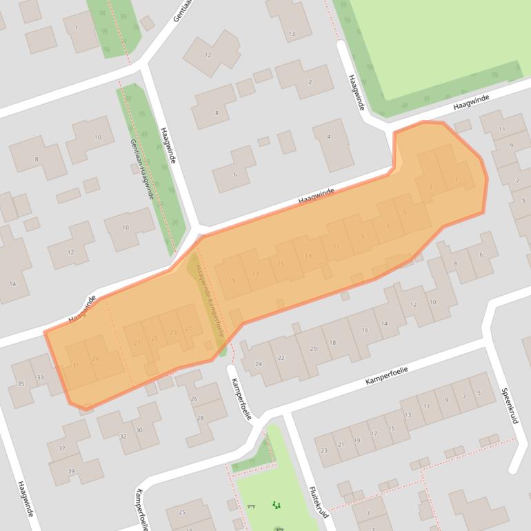 Kaart van postcodegebied 7711NS.