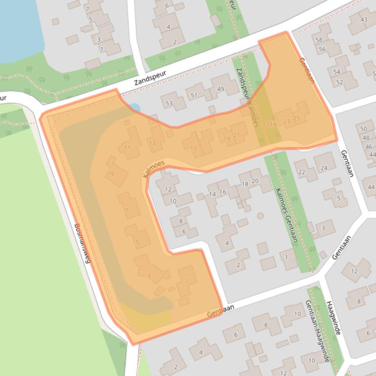 Kaart van postcodegebied 7711NW.