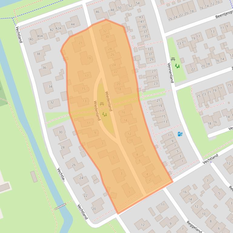 Kaart van postcodegebied 7711VH.