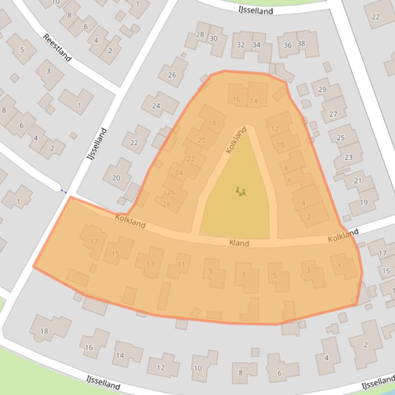 Kaart van postcodegebied 7711VL.