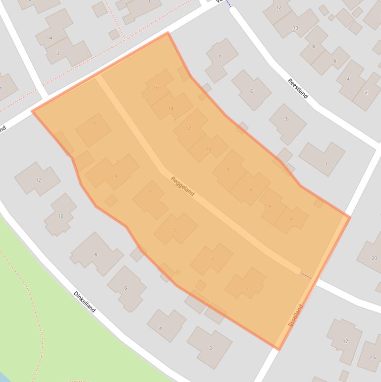 Kaart van postcodegebied 7711VN.