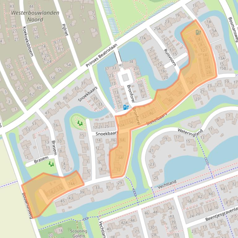 Kaart van postcodegebied 7711VS.