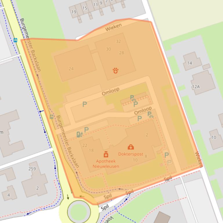 Kaart van postcodegebied 7711XD.