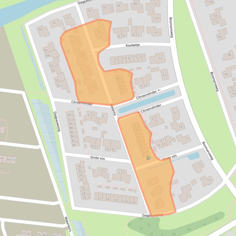 Kaart van postcodegebied 7711ZG.