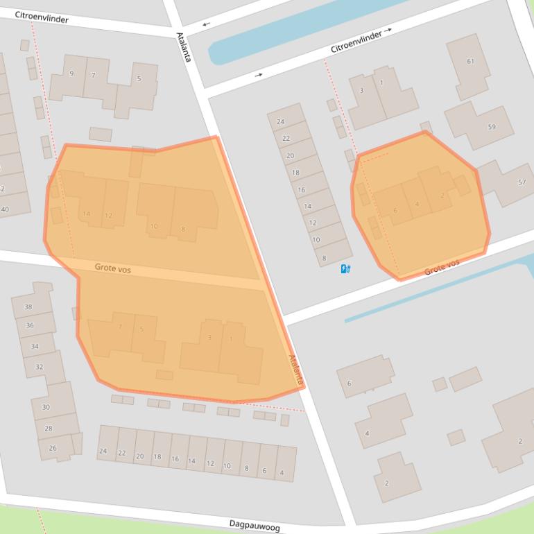Kaart van postcodegebied 7711ZH.