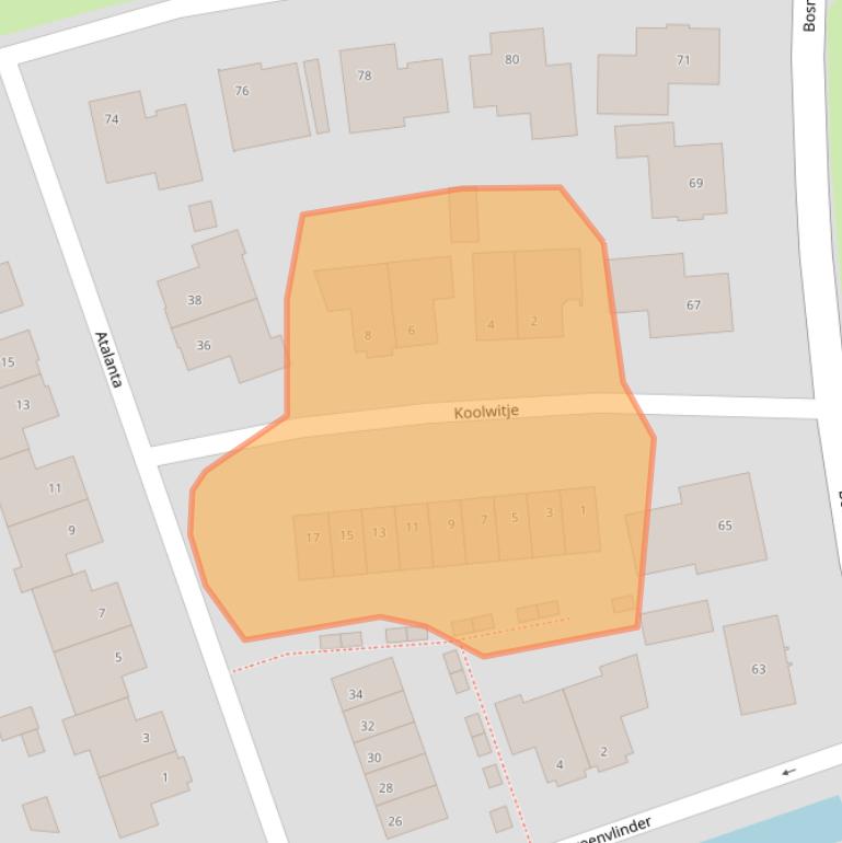 Kaart van postcodegebied 7711ZK.