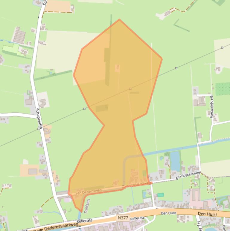 Kaart van postcodegebied 7715PZ.