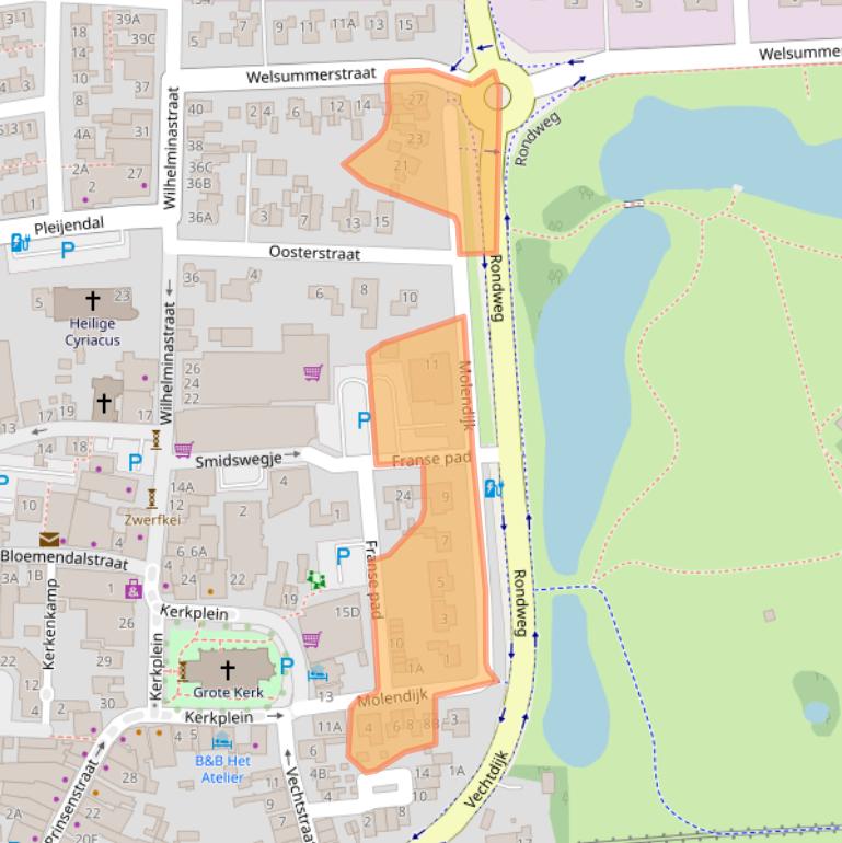 Kaart van postcodegebied 7721AB.