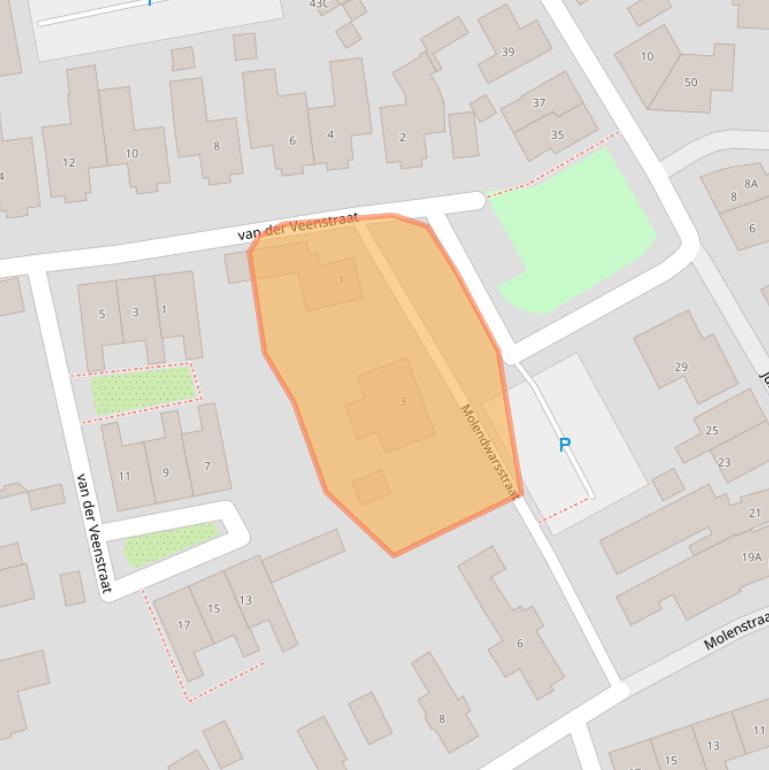 Kaart van postcodegebied 7721AP.