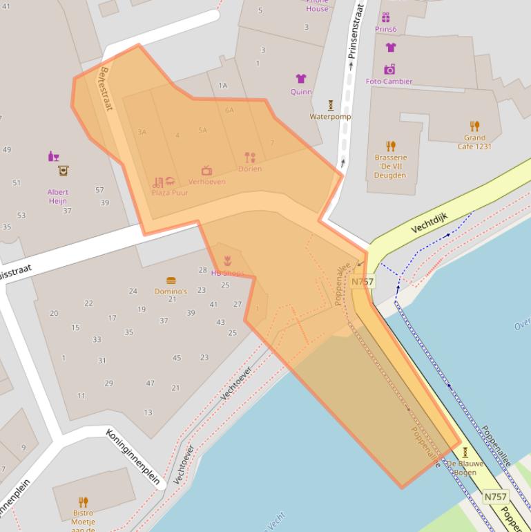 Kaart van postcodegebied 7721AZ.