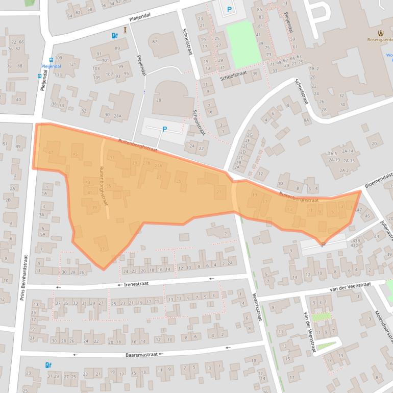 Kaart van postcodegebied 7721BB.