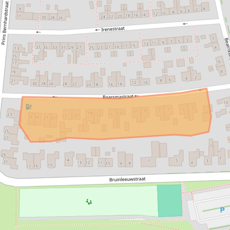 Kaart van postcodegebied 7721BL.