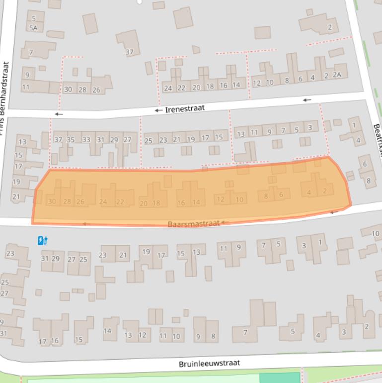 Kaart van postcodegebied 7721BM.