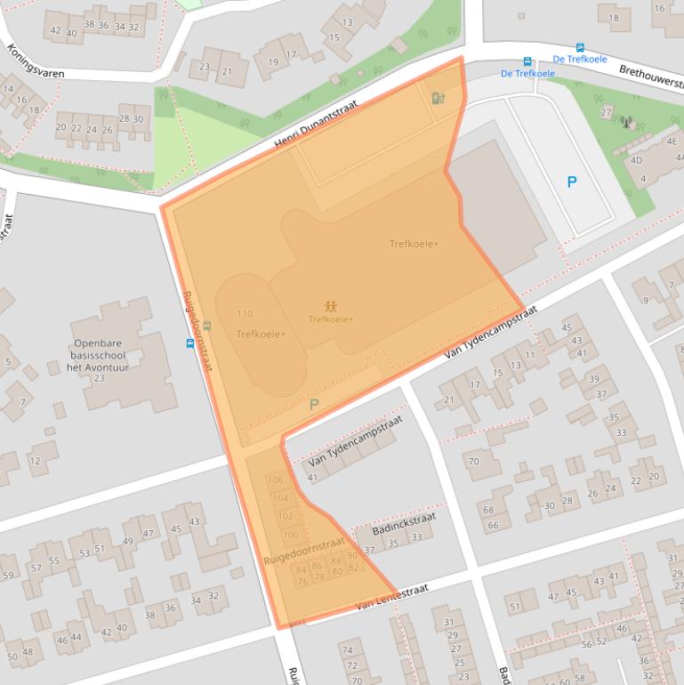 Kaart van postcodegebied 7721BR.