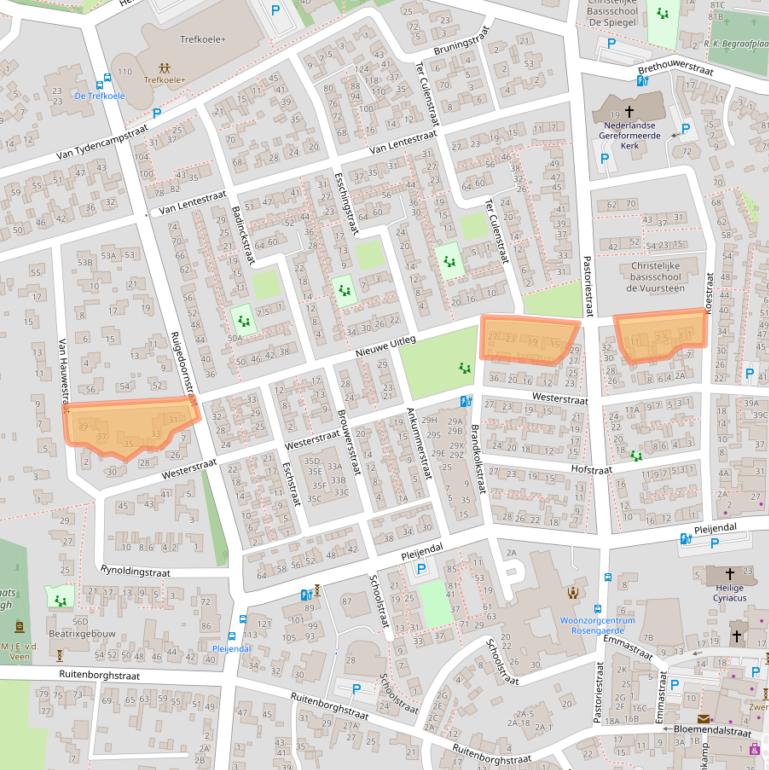 Kaart van postcodegebied 7721BZ.