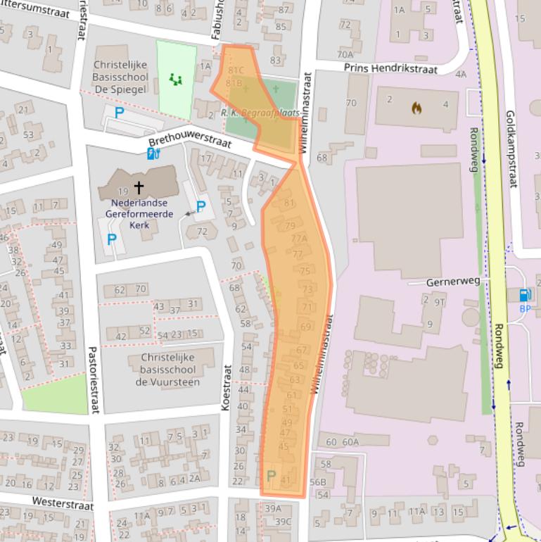 Kaart van postcodegebied 7721CE.