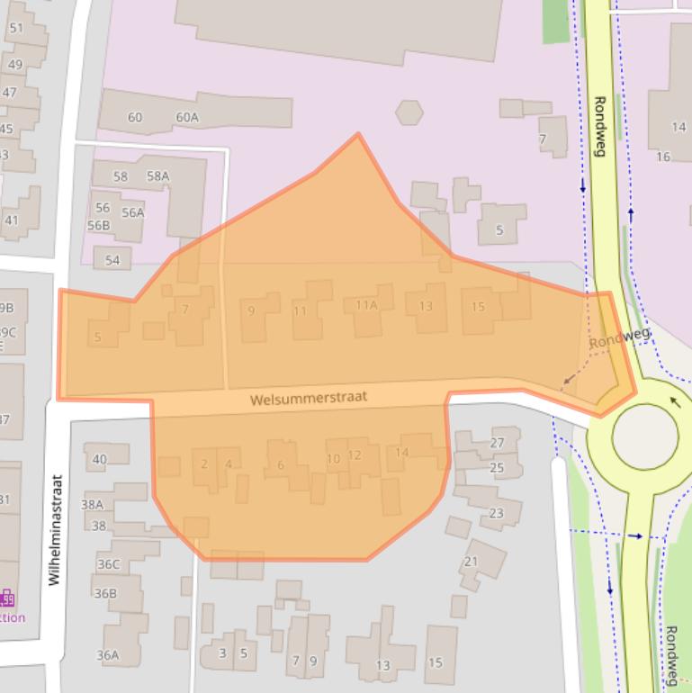 Kaart van postcodegebied 7721CK.