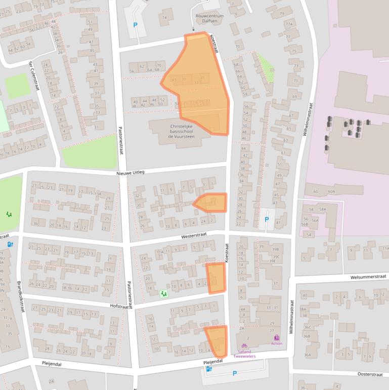 Kaart van postcodegebied 7721CP.