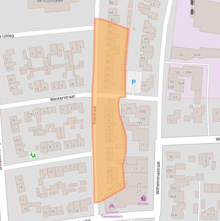 Kaart van postcodegebied 7721CR.