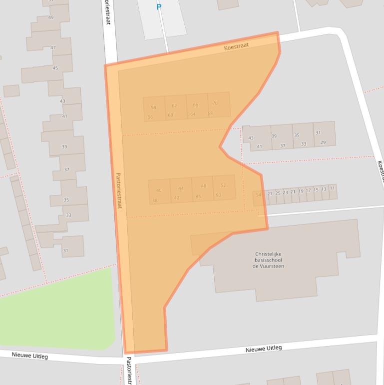 Kaart van postcodegebied 7721CX.