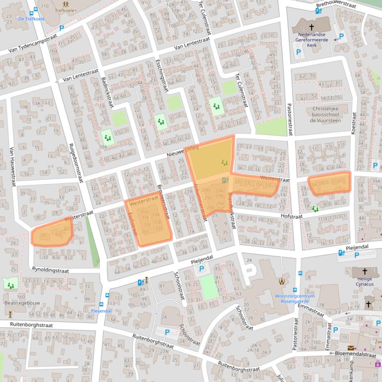 Kaart van postcodegebied 7721DA.