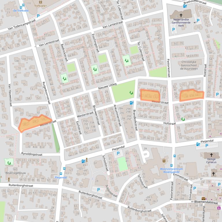 Kaart van postcodegebied 7721DB.