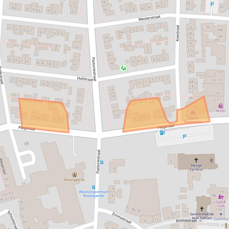 Kaart van postcodegebied 7721DE.