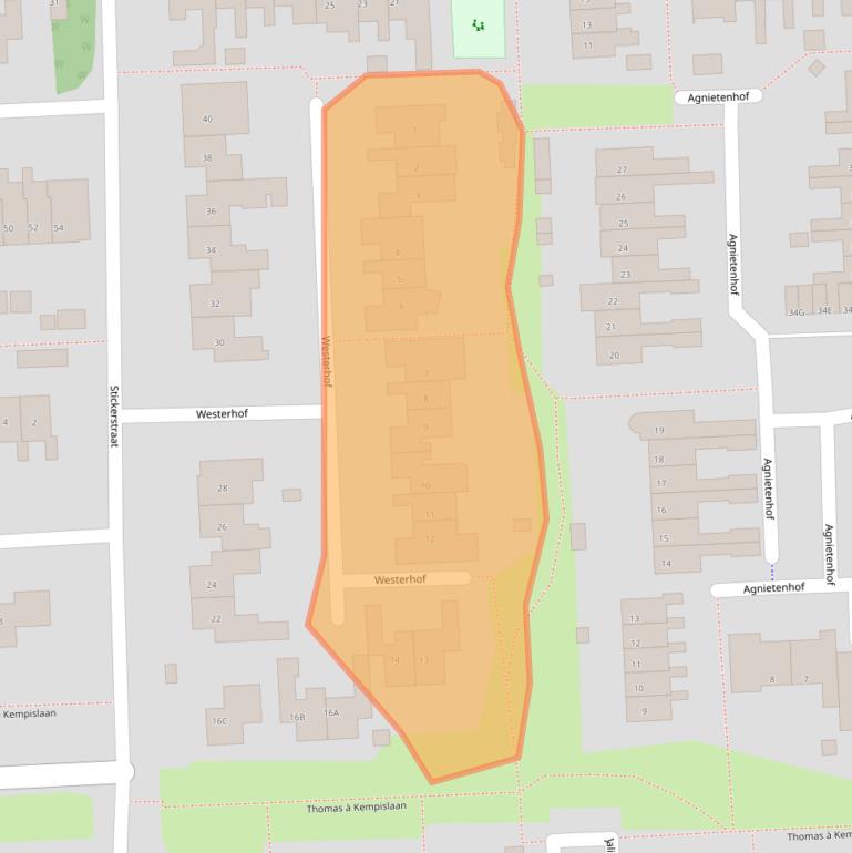 Kaart van postcodegebied 7721DH.