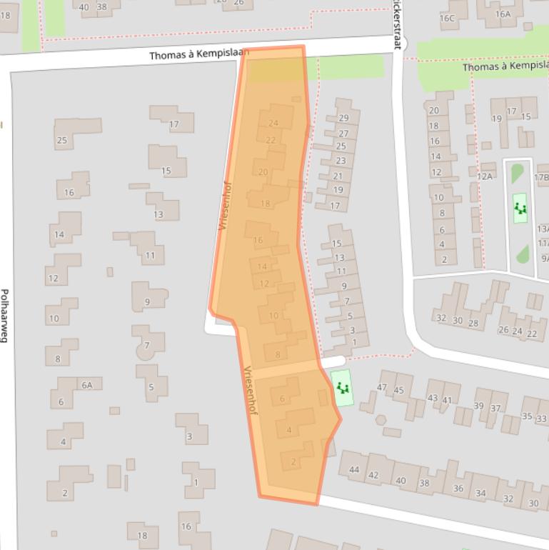 Kaart van postcodegebied 7721DK.