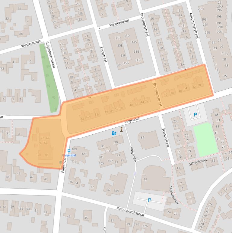 Kaart van postcodegebied 7721DT.