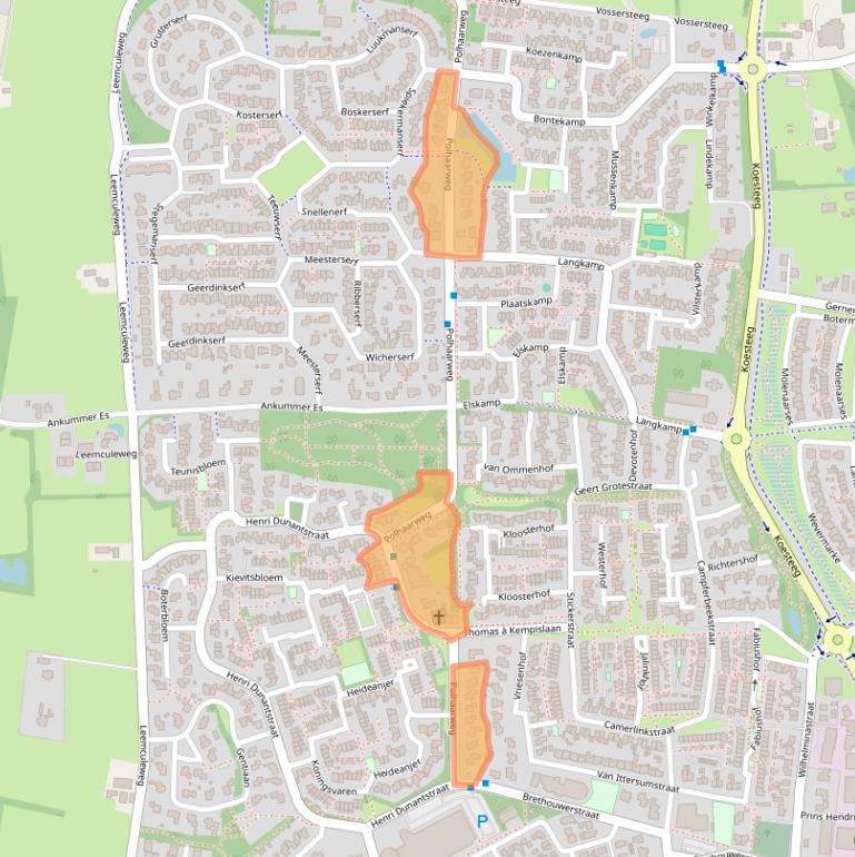 Kaart van postcodegebied 7721DX.