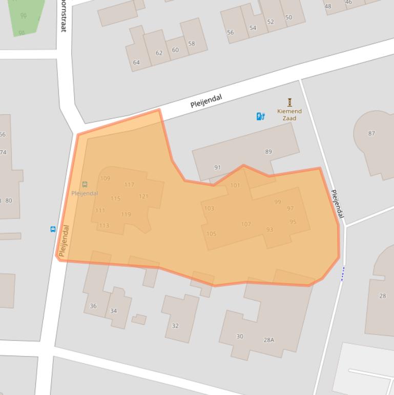 Kaart van postcodegebied 7721DZ.