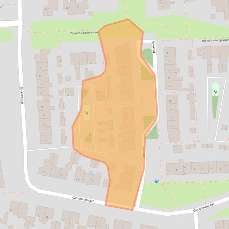 Kaart van postcodegebied 7721EA.